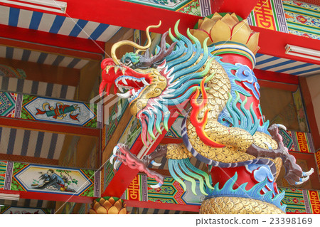 Golden Dragon pole in Chinese pavilion Golden Dragon pole in Chinese pavilion 23398169