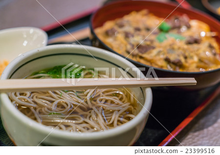 Japanese ramen noodle on table . 23399516