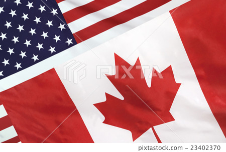 USA and Canada Flag merged USA and Canada Flag merged 23402370