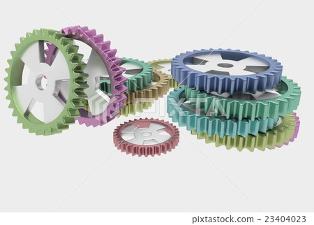 steel color cog wheels - Stock Illustration [23404023] - PIXTA