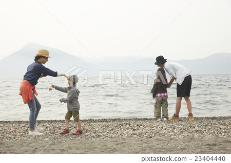 Family camp fishing 23404440