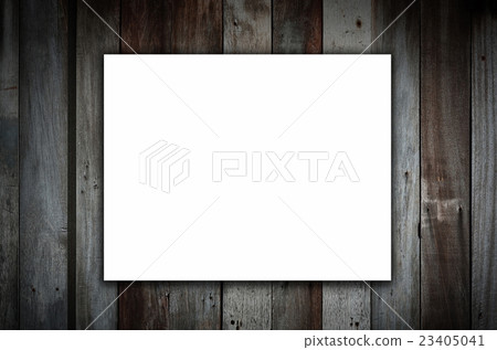 mock up poster on wooden wall 23405041