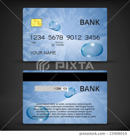 Templates of credit cards design 23406019