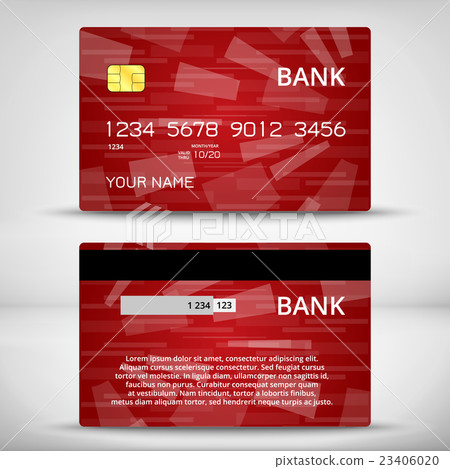 Templates of credit cards design 23406020