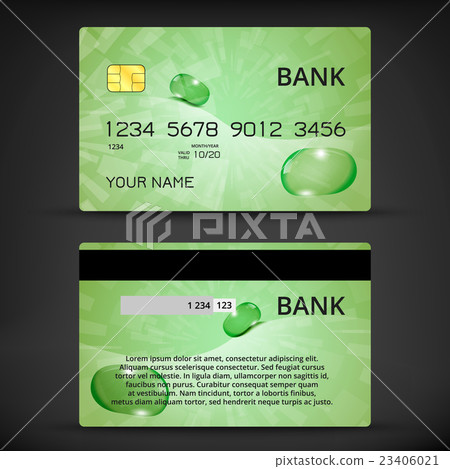 Templates of credit cards design 23406021