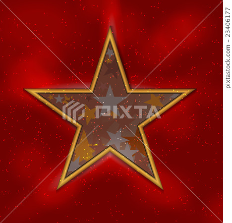 Silhouette of Beautiful Star on Sky Background 23406177