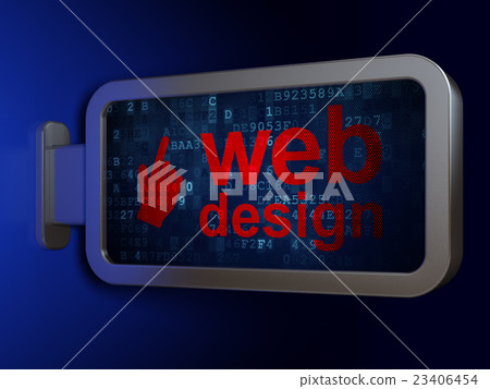 Web design concept: Web Design and Mouse Cursor on 23406454