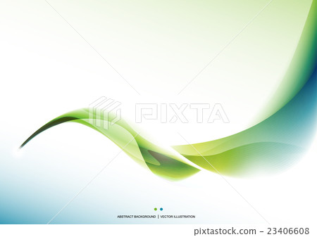 Green Wave abstract background Wallpaper - Stock Illustration [23406608 ...