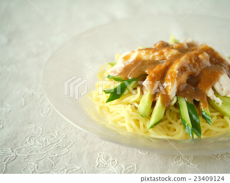 Sticks chicken noodles (left space) 23409124