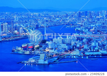 Osaka night view 23409228