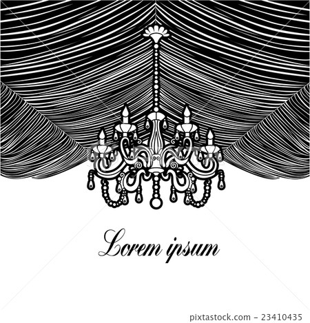 magnificent chandelier with candles 23410435