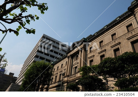 Bank of Japan Bank taking the sunset 23410504