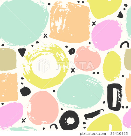 Trendy seampless pattern with brush strokes. Trendy seampless pattern with brush strokes. 23410525