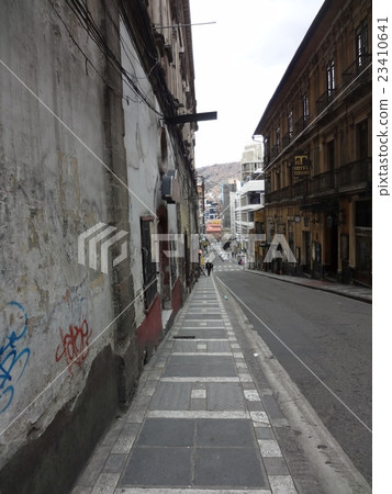 The streets of La Paz with no one The streets of La Paz with no one 23410641