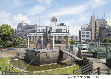 東京天空樹附近的橫川河水上公園（東京墨田區） 23411566
