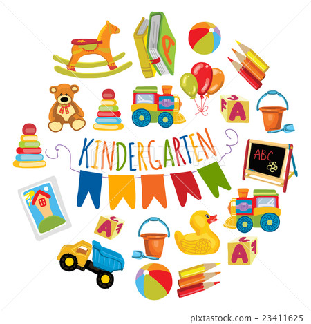 Kindergarten Play and study Vector images 23411625