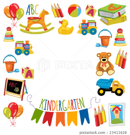 Kindergarten Play and study Vector images Kindergarten Play and study Vector images 23411626