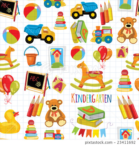 Kindergarten Play and study Vector images Kindergarten Play and study Vector images 23411692