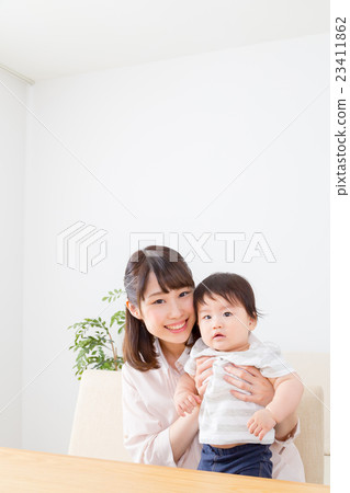 Mother and baby baby baby infant child white background copy space boy 23411862