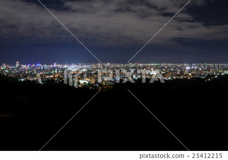 Sapporo night view from Asahiyama memorial park 23412215