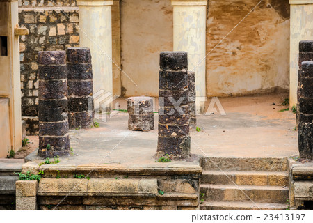 part of ruins Vijaynagara Fort Tanjore monument part of ruins Vijaynagara Fort Tanjore monument 23413197