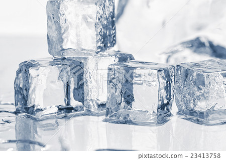 Ice cubes on the table Ice cubes on the table 23413758