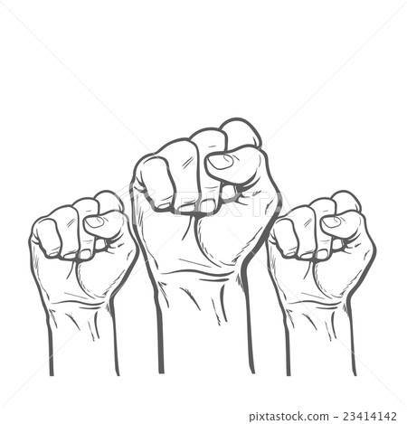 Fist as a symbol of good luck, strength and 23414142