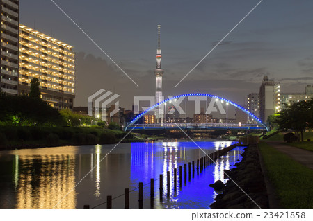 Hangladesh · terrorist condolence "White lighting" lights Tokyo Sky Tree and Nakagawa Nikko Bridge night view _ 1 Hangladesh · terrorist condolence "White lighting" lights Tokyo Sky Tree and Nakagawa Nikko Bridge night view _ 1 23421858