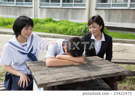 高中生和老師的肖像 高中生和老師的肖像 23422473