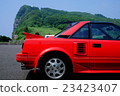 Red sports car and Oosaka nose Red sports car and Oosaka nose 23423407