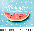 Summer concept illustration. Slice of watermelon 23425112