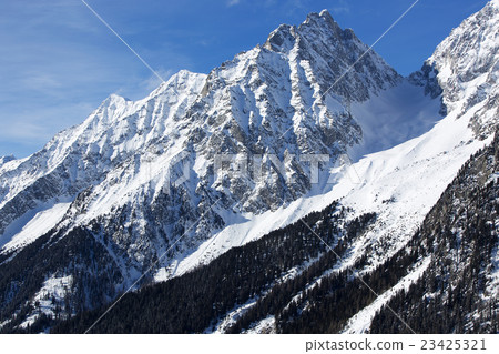 Border crossing Staller Sattel of Tyrol to Italy 23425321