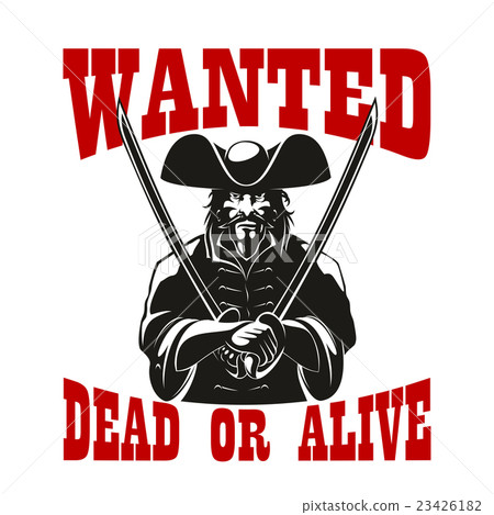 wanted dead or alive Stock Illustration