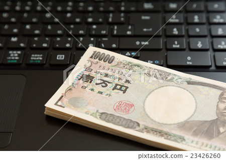 Ten thousand yen bill black back 23426260