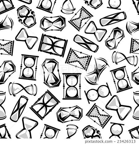 Sand or water hourglass seamless pattern Sand or water hourglass seamless pattern 23426313