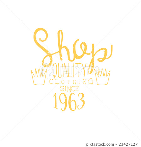 Tailor Shop Yellow Vintage Emblem 23427127