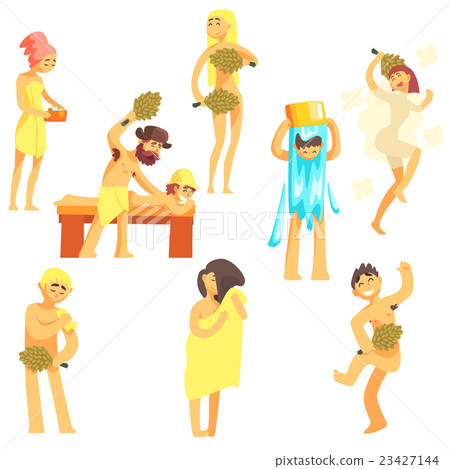 People At The Bathhouse Set 23427144