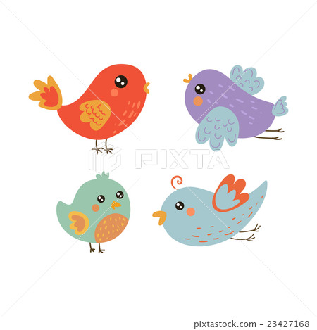 Four Cute Bird Chicks Collection Four Cute Bird Chicks Collection 23427168