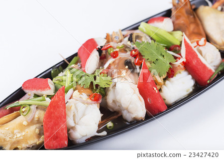Thai spicy seafood salad Thai spicy seafood salad 23427420