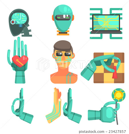 Artificial Intelligence Icon Set 23427857