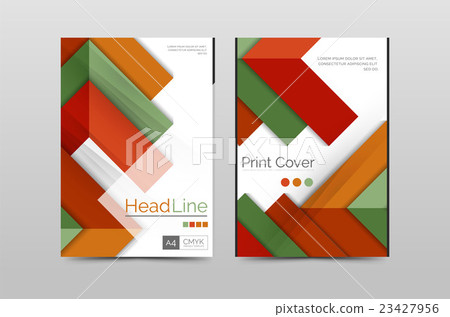 Business annual report brochure cover vector 23427956