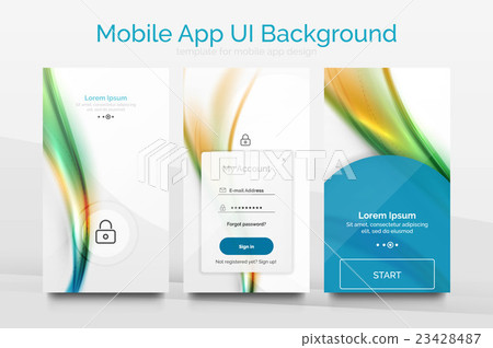 Mobile application interface background design 23428487