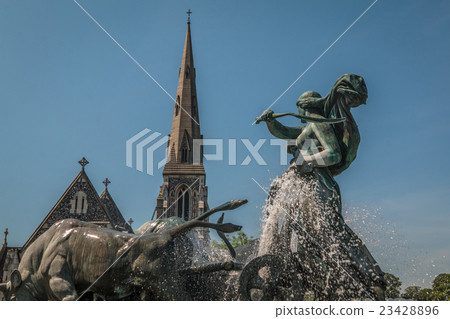 Gefion Fountain in Copenhagen Denmark Gefion Fountain in Copenhagen Denmark 23428896