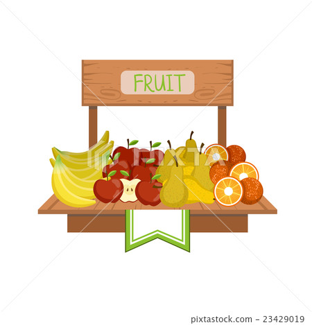 Market Stand With Fruits 23429019