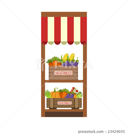 Market Vegetable Shelf 23429035