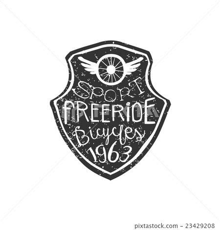 Freeride Vintage Badge With Winged Wheel 23429208