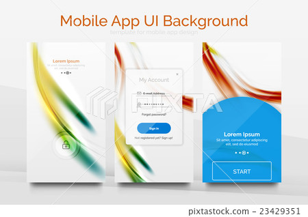 Mobile application interface background design Mobile application interface background design 23429351