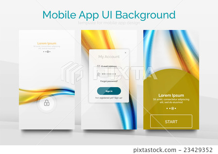 Mobile application interface background design Mobile application interface background design 23429352