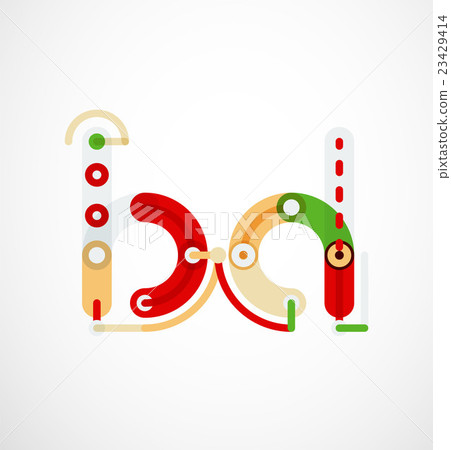 Linear initial letters, logo branding concept Linear initial letters, logo branding concept 23429414