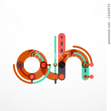 Colorful funny cartoon letter icon Colorful funny cartoon letter icon 23429535